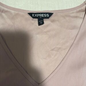 Express Mauve V-Neck Top